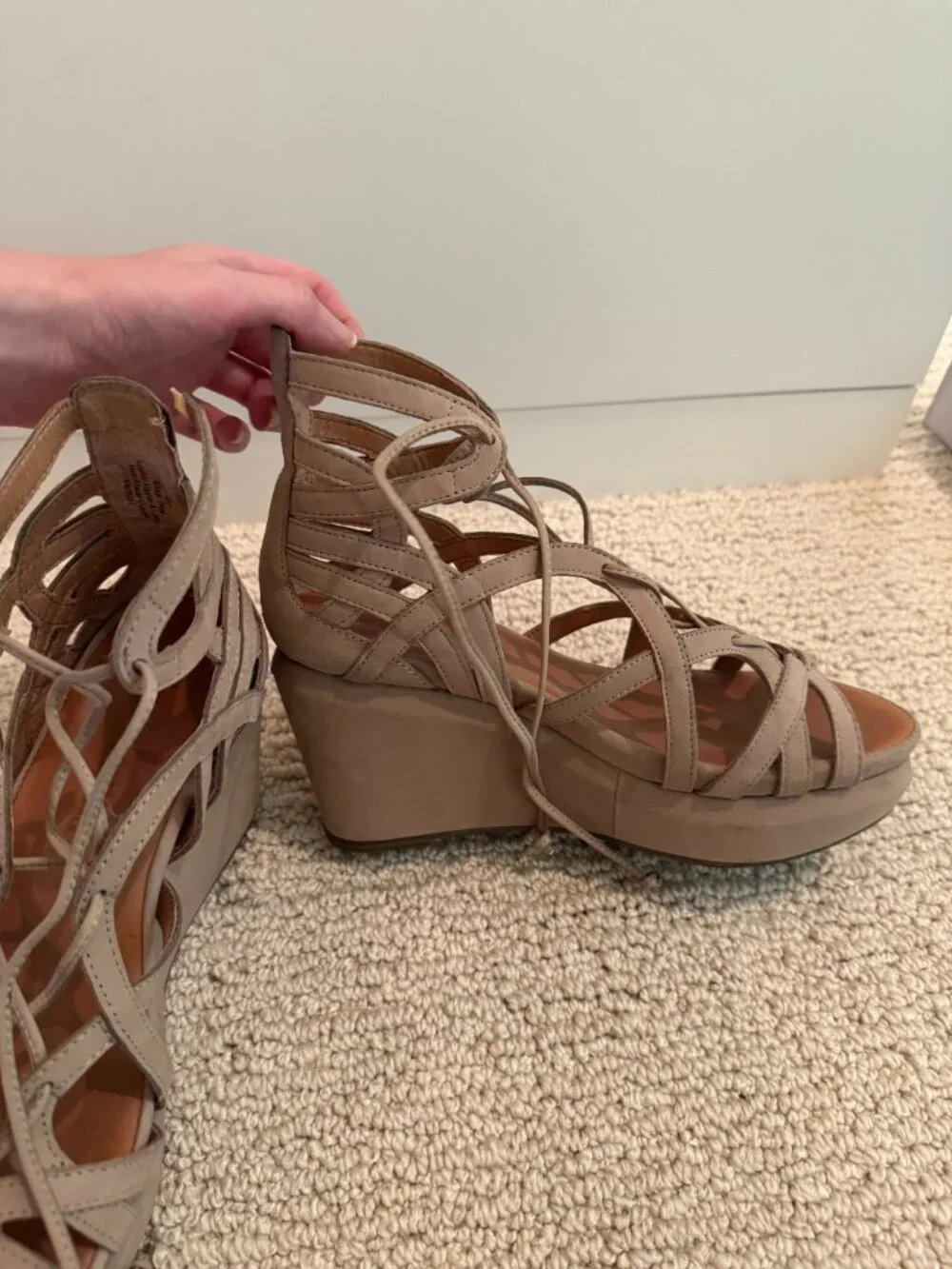 Gentle Souls Joy Platform Wedge Sandals *Flaw